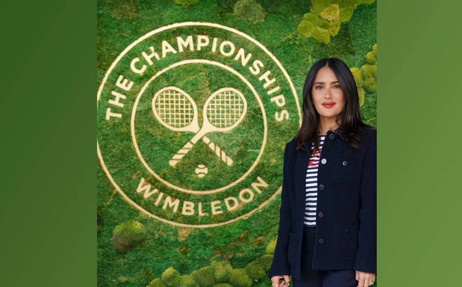 Salma Hayek posa en Wimbledon. | IG @salmahayek