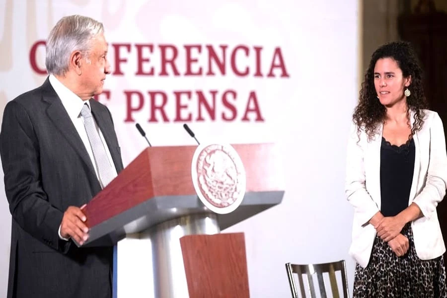 AMLO y Luisa María Alcalde. | Gobierno de México