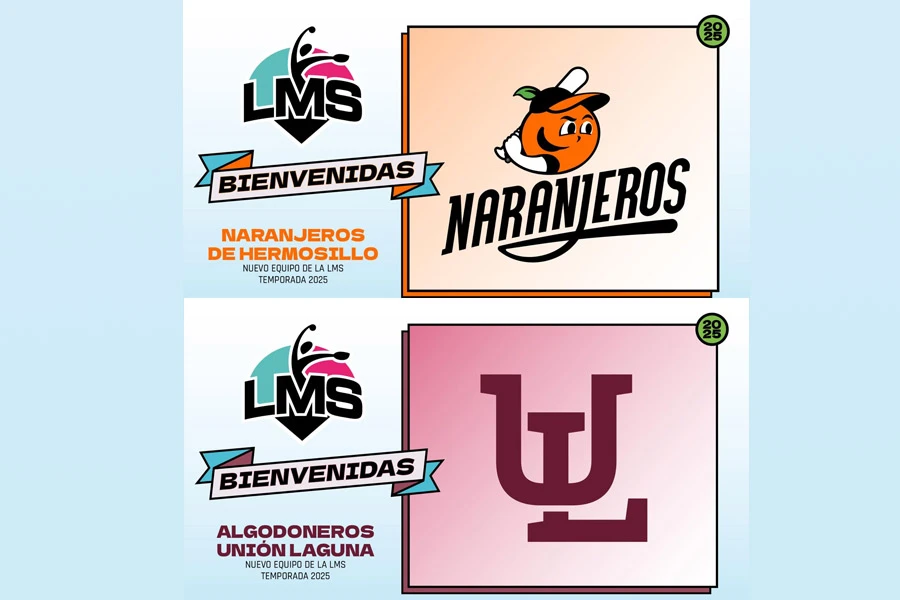 La Liga Mexicana de Softbol (LMS) suma a sus filas a los Algodoneros del Unión Laguna y a los Naranjeros de Hermosillo. | @LigaMexSoft