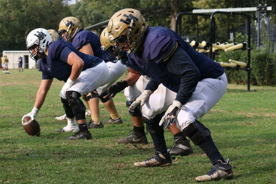 La línea defensiva de Pumas CU. | Deporte UNAM - Grecia Rodríguez