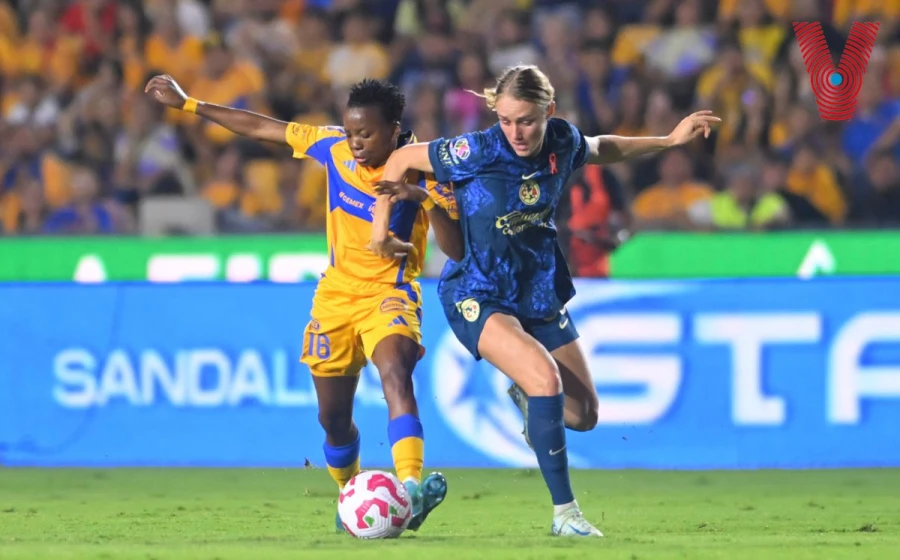 Chrestinah Kgatlana dio un gran partido para Tigres. FOTO: @LigaBBVAFemenil