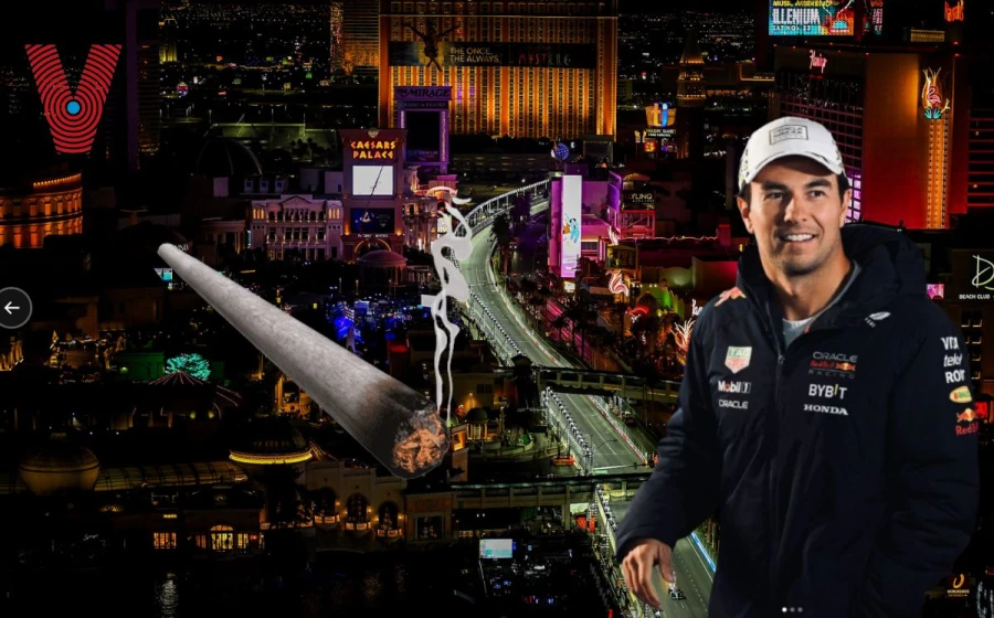 Checo Pérez espera tener un buen fin de semana en LAs Vegas. FOTO: @schecoperez