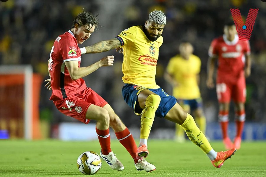 Rodrigo Aguirre se lució con un doblete ante Toluca. FOTO: @LigaBBVAMX