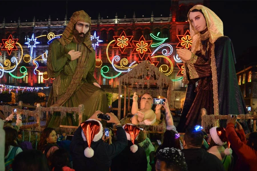 El Niños Dios más grande del mundo en el Zócalo. | Gobierno de la CDMX