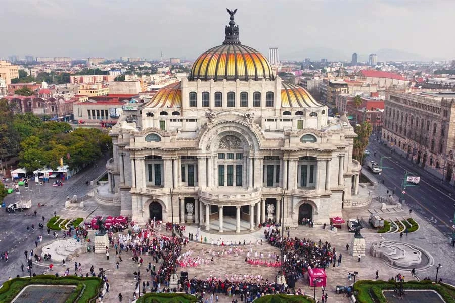 El Palacio de Bellas Artes. | @CdmxPilares