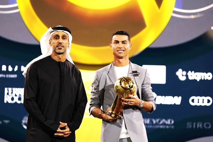 Cristiano Ronaldo en los Globe Soccer Awards 2024. | Especial