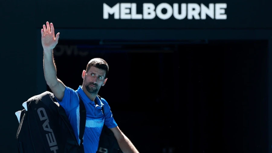 Novak Djokovic, en el Australia Open.  | @DjokerNole