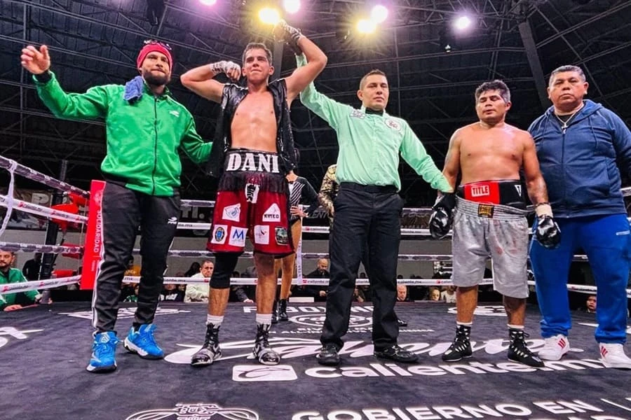 Daniel Valle, triunfador en la velada Let’s Box de Playa del Carmen. | César Cerón