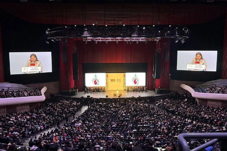 El mensaje de Clara Brugada en el Auditorio Nacional. | @ClaraBrugadaM