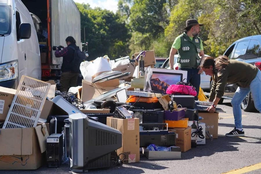 Más de 70 tonelada de electrónicos se reciclaron en la CDMX. | Gobierno de la CDMX