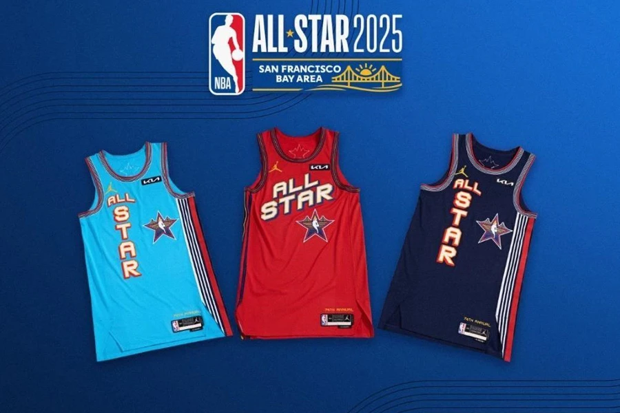 Los uniformes del NBA All-Star Game 2025. | Cortesía NBA.