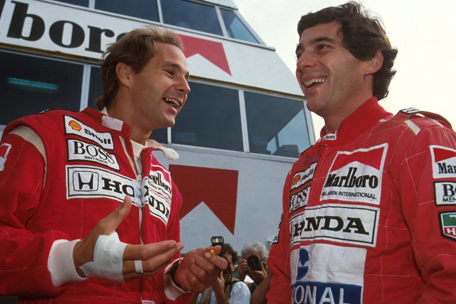 Ayrton Senna y Gerhard Berger tuvieron una gran amistad. | Cortesía MéxicoGP